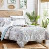 Modern Threads Rori 8-Piece Printed All Season Down Alternative Complete Bedding Set with Matching Shams, Decorative Pillows and Sheets King view 1