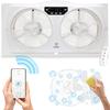 Aspen Smart Window Dual Fan | WiFi App Controlled 3 Speed + Multi-Function Detachable Blades Easy Clean Reversible Air Flow Twin Window Fan | Compatible with Alexa, Google Assistant view 1