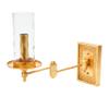 Creative Co-Op Metal and Glass Wall, Gold Sconce view 1