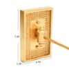 Creative Co-Op Metal and Glass Wall, Gold Sconce view 3