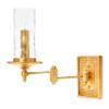 Creative Co-Op Metal and Glass Wall, Gold Sconce view 4