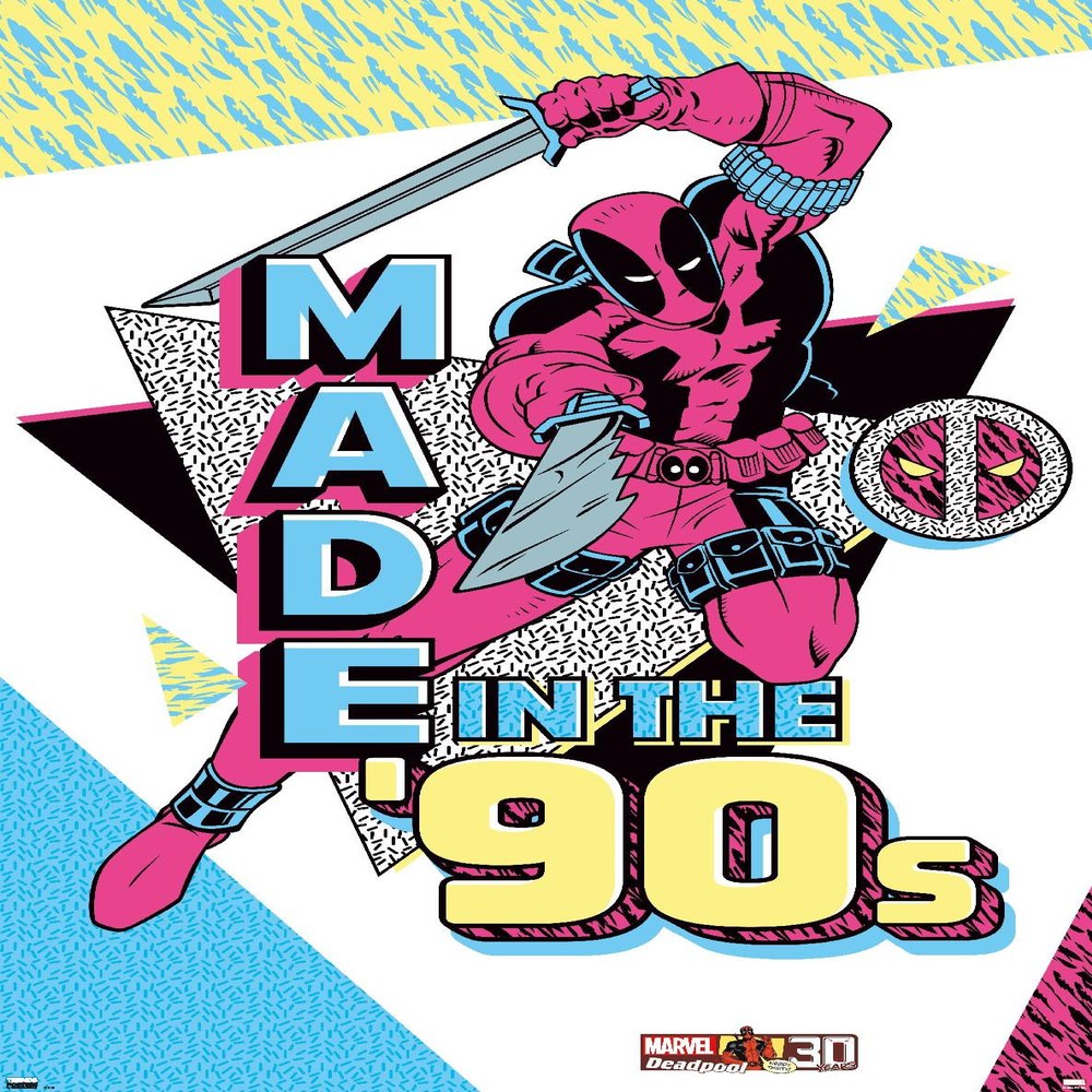 Trends International Marvel Comics - Deadpool - Made In the 90's Wall Poster, 22.375" x 34", Premium Unframed Version