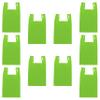 DISCOUNT PROMOS Bodega Lightweight Tote Bags Set of 10, Bulk Pack - Reusable, Great for Grocery, Tradeshow, Party favors, Picnic - Lime Green view 1
