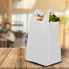 DISCOUNT PROMOS Bodega Lightweight Tote Bags Set of 10, Bulk Pack - Reusable, Great for Grocery, Tradeshow, Party favors, Picnic - White view 3