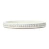 Creative Co-Op Round Decorative Wood Tray with Hobnail Edge, White view 1