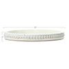 Creative Co-Op Round Decorative Wood Tray with Hobnail Edge, White view 3