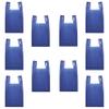 DISCOUNT PROMOS Bodega Lightweight Tote Bags Set of 10, Bulk Pack - Reusable, Great for Grocery, Tradeshow, Party favors, Picnic - Blue view 1