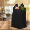 DISCOUNT PROMOS Bodega Lightweight Tote Bags Set of 10, Bulk Pack - Reusable, Great for Grocery, Tradeshow, Party favors, Picnic - Black view 2