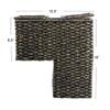 Creative Co-Op Woven Bankuan Rope Stair Basket with Handles, Black view 2