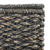 Creative Co-Op Woven Bankuan Rope Stair Basket with Handles, Black view 4
