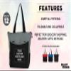 DISCOUNT PROMOS Custom Beach Tote Bag with Mesh Pockets Set of 12, Personalized Bulk Pack - Reusable, Great for Picnic, Camping, Beach, Outdoor Activities - Grey view 3
