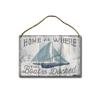 LERJIMUX Home is Where The Boat is Docked Wood Hanging Plaque with Rope, Wooden Sign for Outdoor use - Rustic Entryway, Porch, Door Hanger - 8x12 Inch view 1