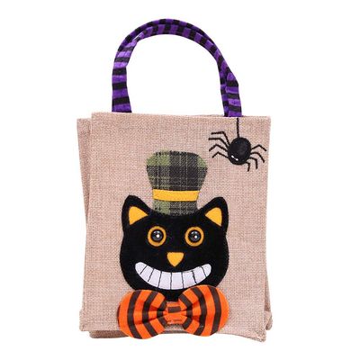 Pumpkin handbag children's Candy Bag Halloween decorations party cartoon Ghost Festival Party props 2pcs