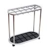 Umbrella Racks Hua Indoor and Outdoor Umbrella Stand, Large Capacity Hotel Shopping Mall Company Entrance Umbrella Storage Rack with Pulleys, 3 Sizes (Size : 12 Holes 10 Hooks) view 1