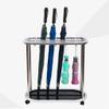 Umbrella Racks Hua Indoor and Outdoor Umbrella Stand, Large Capacity Hotel Shopping Mall Company Entrance Umbrella Storage Rack with Pulleys, 3 Sizes (Size : 12 Holes 10 Hooks) view 2