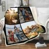 Stylish Gears Custom Photo Blanket, Personalized Favorite Family Photo Blanket, Family Picture Fleece Blanket, Custom Blanket for Family, Fleece Blanket with Your Family Photo view 2
