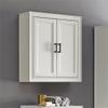 Pemberly Row Modern Wood Medicine Cabinet with Shelves in Vintage White view 2