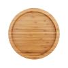Fasmov 10 Inches Diameter Bamboo Lazy Susan Turntable, Spin Thicken Round Wood Tray Rotating Spice Rack for Kitchen Pantry Countertop Table view 1