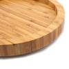 Fasmov 10 Inches Diameter Bamboo Lazy Susan Turntable, Spin Thicken Round Wood Tray Rotating Spice Rack for Kitchen Pantry Countertop Table view 4