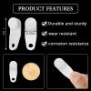 Patelai 100 Pieces Traverse Rod Slides Curtain Replacement White Plastic Snap in Traversing Slides Track Glider Window Door Shower Curtain Accessories view 2