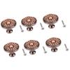 DUO ER 6pcs Red Bronze Antique Copper KnobCabinet Drawer Modern Zinc Alloy Pull Handle view 2