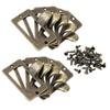 DUO ER 10pcs Antique Door Cabinet Knob Drawer Drawer Card Label Frame Pull Handle L view 4