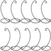 Firlar 10 Pack Spiral Ornament Display Stand, 9 Inch Tall Iron Glass Ball Ornament Holder Stand for Hanging Plants, for Christmas Wedding Ornament, Home Office Decor (Black) view 1