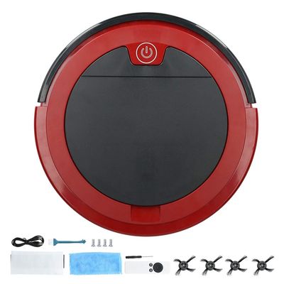 Fdit Sweeping Robot USB Rechargeable Intelligent Vacuum with Remote, Red
