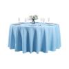 120 inch Round Tablecloth Washable Polyester Table Cloth Decorative Table Cover for Wedding Party Dining Banquet120 inch,Blue Mist view 1
