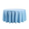120 inch Round Tablecloth Washable Polyester Table Cloth Decorative Table Cover for Wedding Party Dining Banquet120 inch,Blue Mist view 2