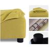 HOMEH Upholstered Soft Bench Safety Strong Anti-Slip Rest Seat Sofa Pouffe Stool Hallway Change Shoes Footrest (Color : Yellow) view 4