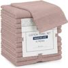 Linteum Textile Supply Premium 13x13 Washcloth (Pink Peony) 100% Cotton Zero Twist Towels | Absorbent, Quick Dry, Durable for Bathroom, Spa, Gym (12 Pack) view 1