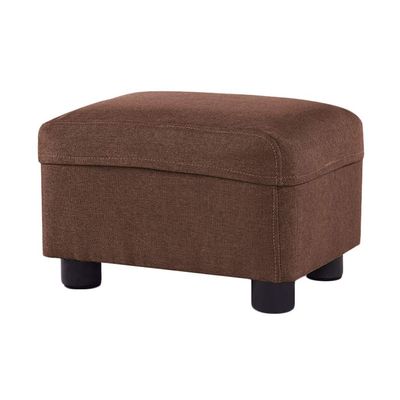 HOMEH Upholstered Soft Bench Safety Strong Anti-Slip Rest Seat Sofa Pouffe Stool Hallway Change Shoes Footrest (Color : Brown)
