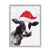 Stupell Industries Country Farm Cow Red Santa Clause Hat view 1