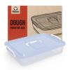 Chef Pomodoro Pizza Dough Proofing Box, 14 x 11-Inch, Preparation Container with Lid, Fits 4-6 Proofing Balls, Household Pizza and Bread Dough Tray With Convenient Carry Handle (Blue) view 1