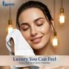 Linteum Textile Supply Premium 13x13 Washcloth (White) 100% Cotton Zero Twist Towels | Absorbent, Quick Dry, Durable for Bathroom, Spa, Gym (12 Pack) view 4