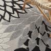 Nourison Home Aloha Indoor/Outdoor Black White 3'6" x 5'6" Area Rug, Tropical, Botanical, Easy Cleaning, Non Shedding, Bed Room, Living Room, Dining Room, Deck, Backyard, Patio (3x5) view 4
