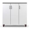 Glamour Home Anthea Three-Door Shoe Cabinet with Four Shelves view 1