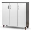 Glamour Home Anthea Three-Door Shoe Cabinet with Four Shelves view 3
