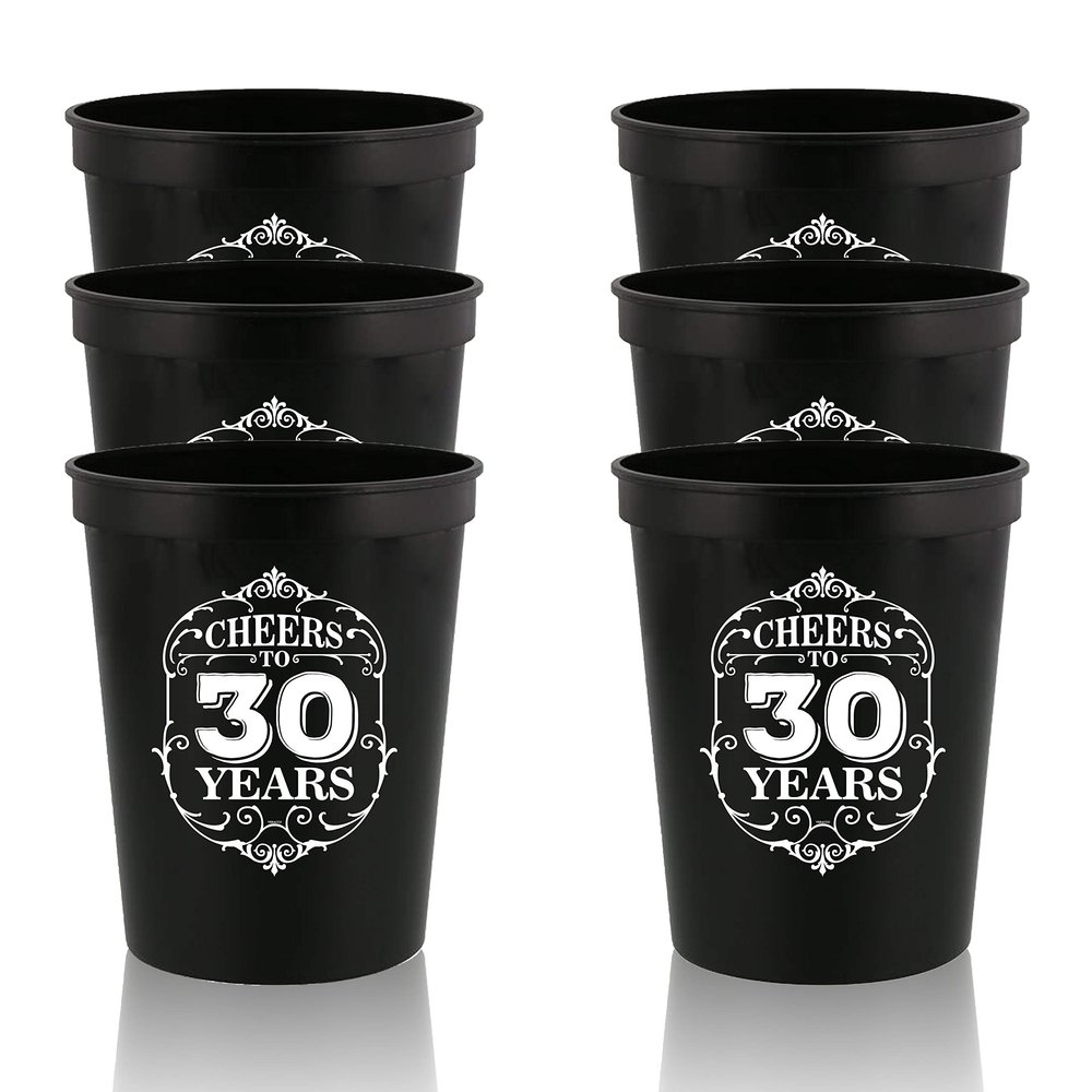 Cheers To 30 Years Stadium Party Cup 30th Birthday Gift Thirty And Fabulous Party Favors 30th Birthday Decorations Happy Birthday Cup 30th Birthday Plastic Drinking Cups Best Friend Cup Cheer Cups
