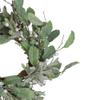 25" Artificial Mixed Foliage and Berries Christmas Wreath Unlit view 2