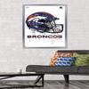 NFL Denver Broncos - Drip Helmet 20 Wall Poster, 34L x 22.4W, Silver Framed Version view 2