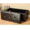 Warehouse of Tiffany Ariel Dark Brown Faux-Leather Storage Bench view 4