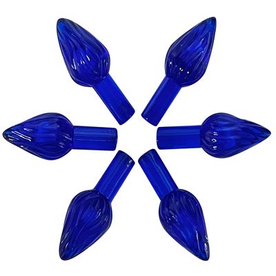 National Artcraft Medium Twist-Style Ceramic Tree Light Ornaments- (144/Pk) (Blue)