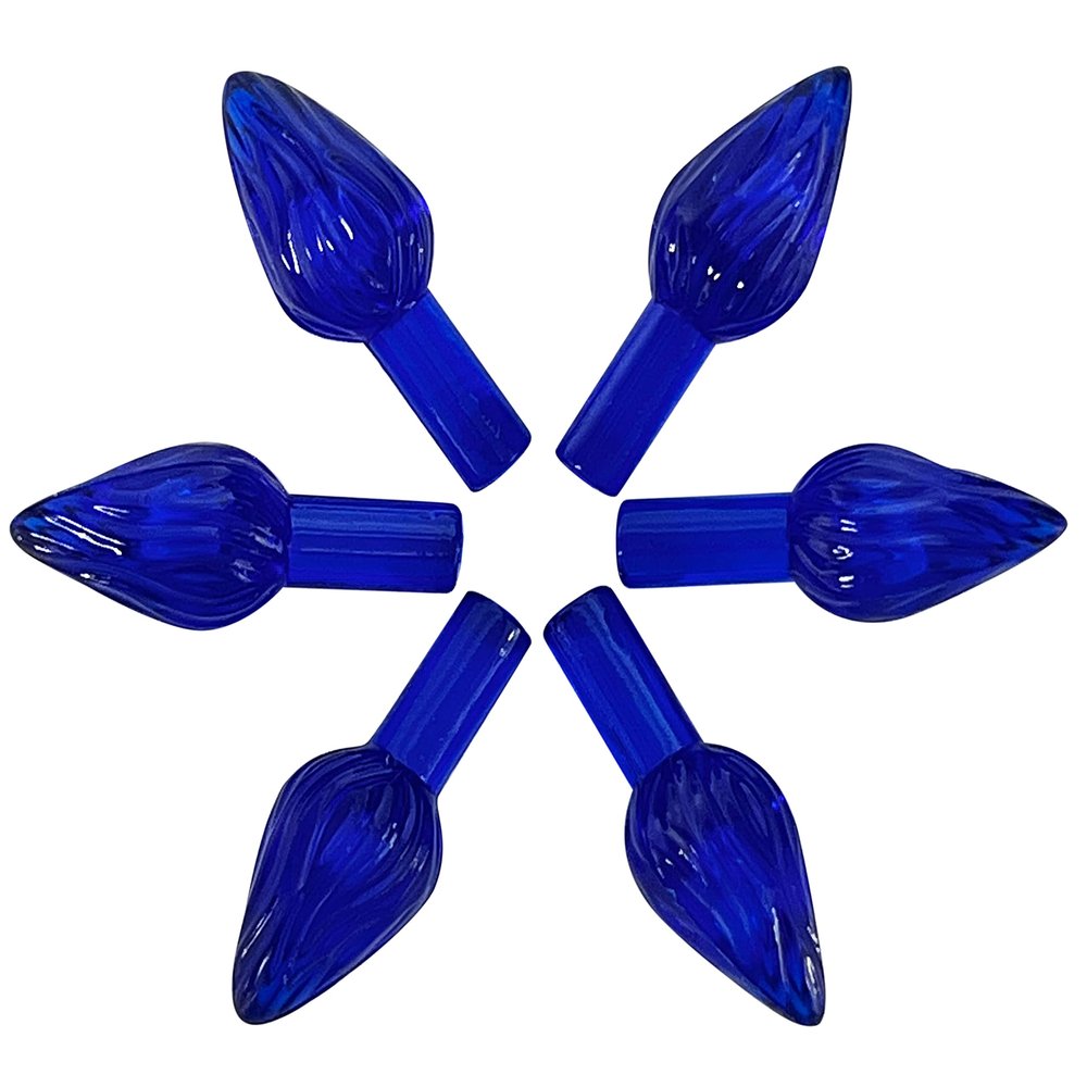 National Artcraft Medium Twist-Style Ceramic Tree Light Ornaments- (144/Pk) (Blue)