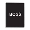 Stupell Industries Boss Text Dollar Signs Minimal Black White, Design by Martina Pavlova Framed Wall Art, 16 x 20 view 1