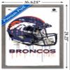 NFL Denver Broncos - Drip Helmet 20 Wall Poster, 22.4L x 14.7W, Barnwood Framed Version view 3