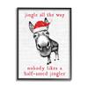 Stupell Industries Jingle All The Way Quote Sassy Christmas Donkey view 1