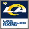 Trends International NFL Los Angeles Rams - Logo 20 Wall Poster, 14.725" x 22.375", Barnwood Framed Version view 1