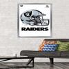 Trends International NFL Las Vegas Raiders - Drip Helmet 20 Wall Poster, 22.375" x 34", Silver Framed Version view 2